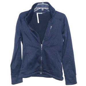 Athleta navy zip up sweatshirt